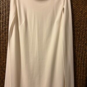 Ashro Cream Caped Dress